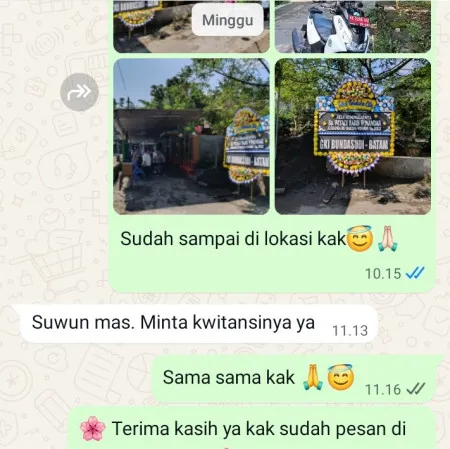Pengiriman Papan Bunga Duka Bumiwangi Ciparay