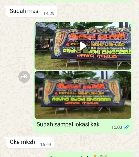 Pengiriman Papan Bunga Bumiwangi Ciparay